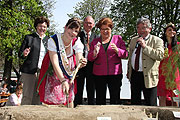 Martina I. ist die Spargelkönigin 2014/2015 und wird am 16.04.2015 auf dem Viktualienmarkt die Spargelsaion eröffnen (©Foto:Martin Schmitz)